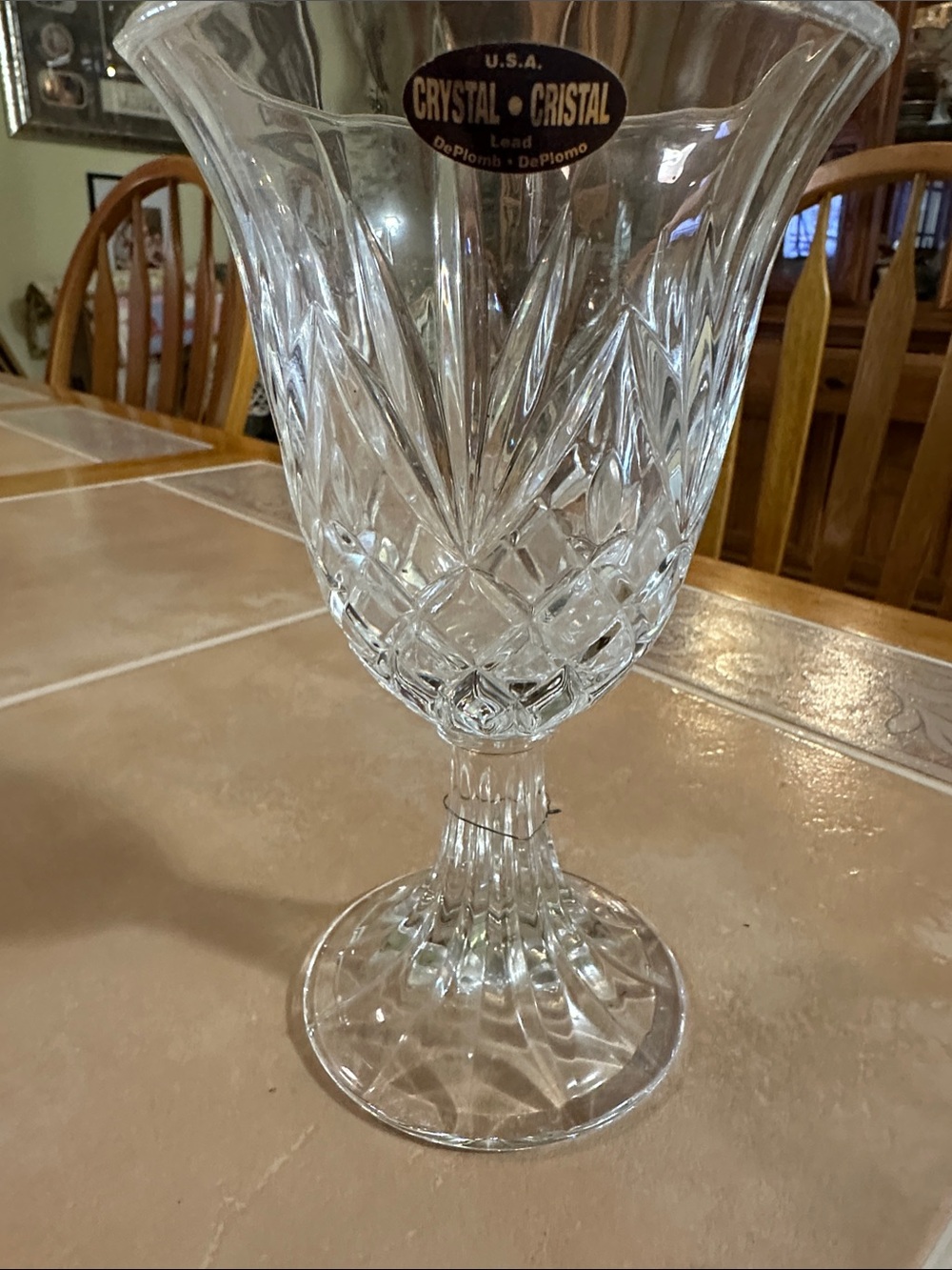 VTG CRYSTAL•CRISTAL LEAD Goblet - Picture 2 of 7
